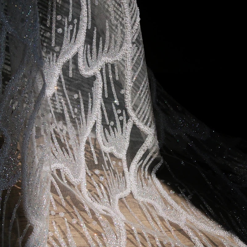 Crystal Wing Illusion Tulle - Ideal for Couture Bridal Gowns