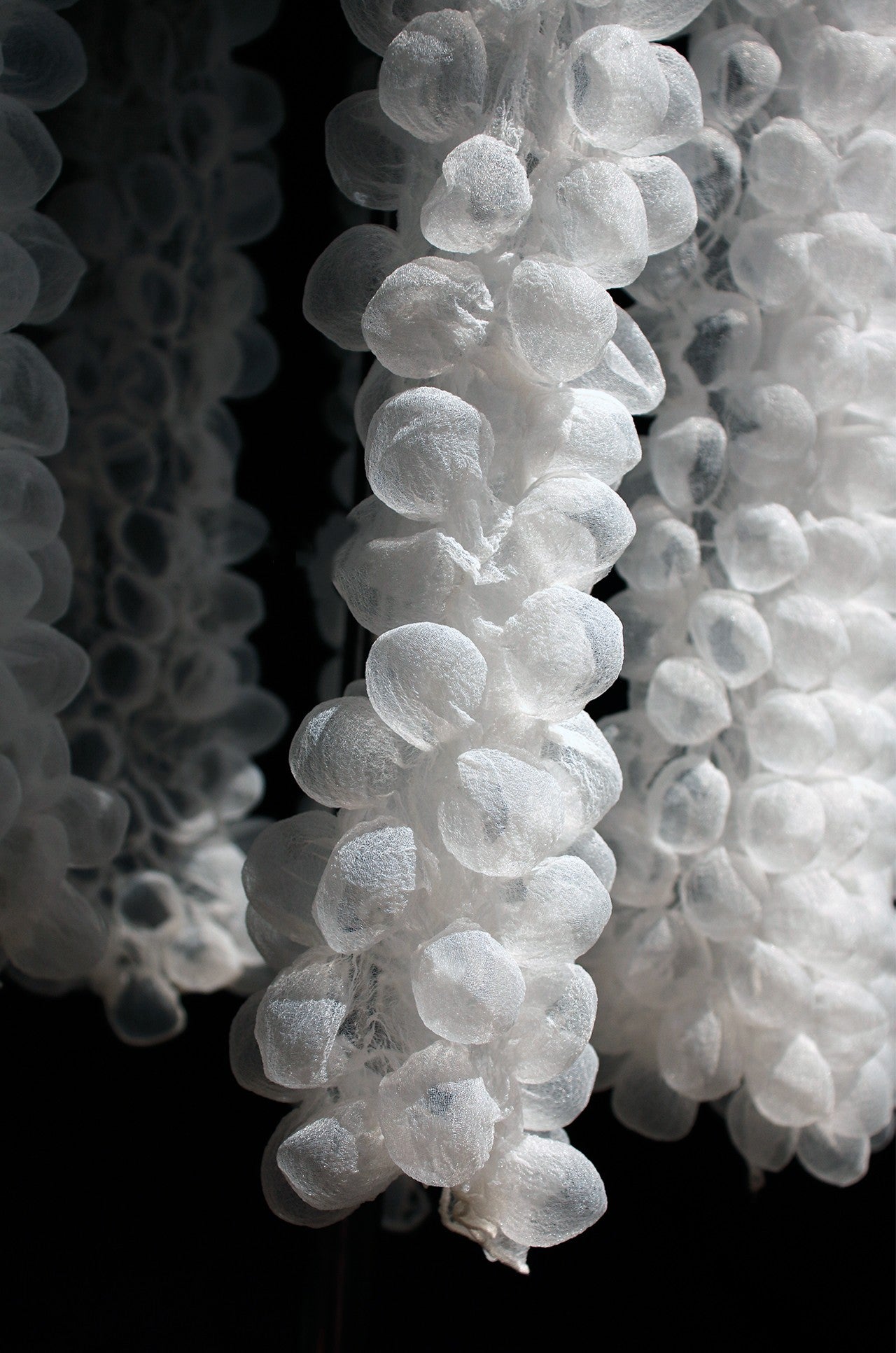 3D Bubble Seersucker Fabric - Sheer Heat-Set Lace for Couture Design