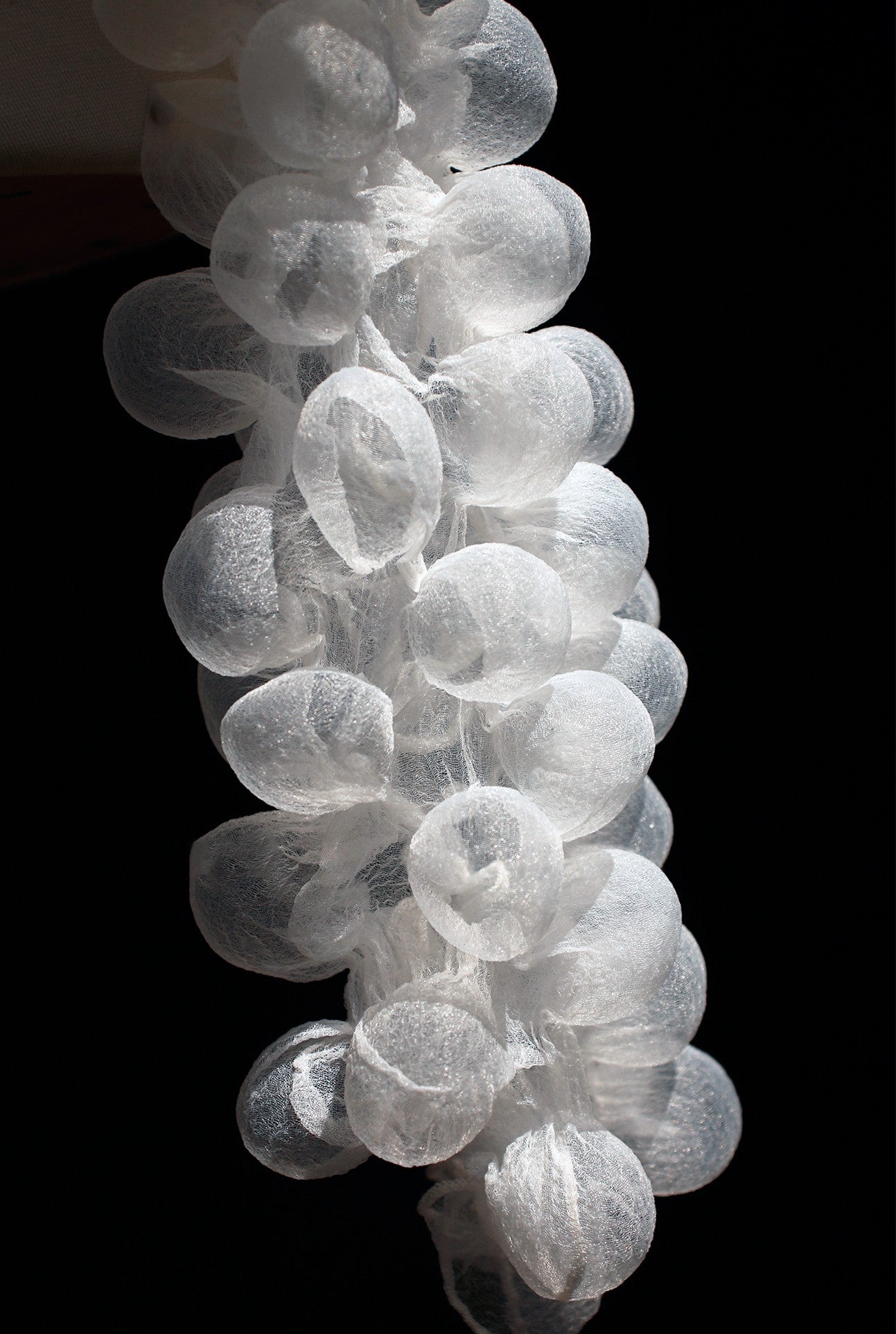 3D Bubble Seersucker Fabric - Sheer Heat-Set Lace for Couture Design