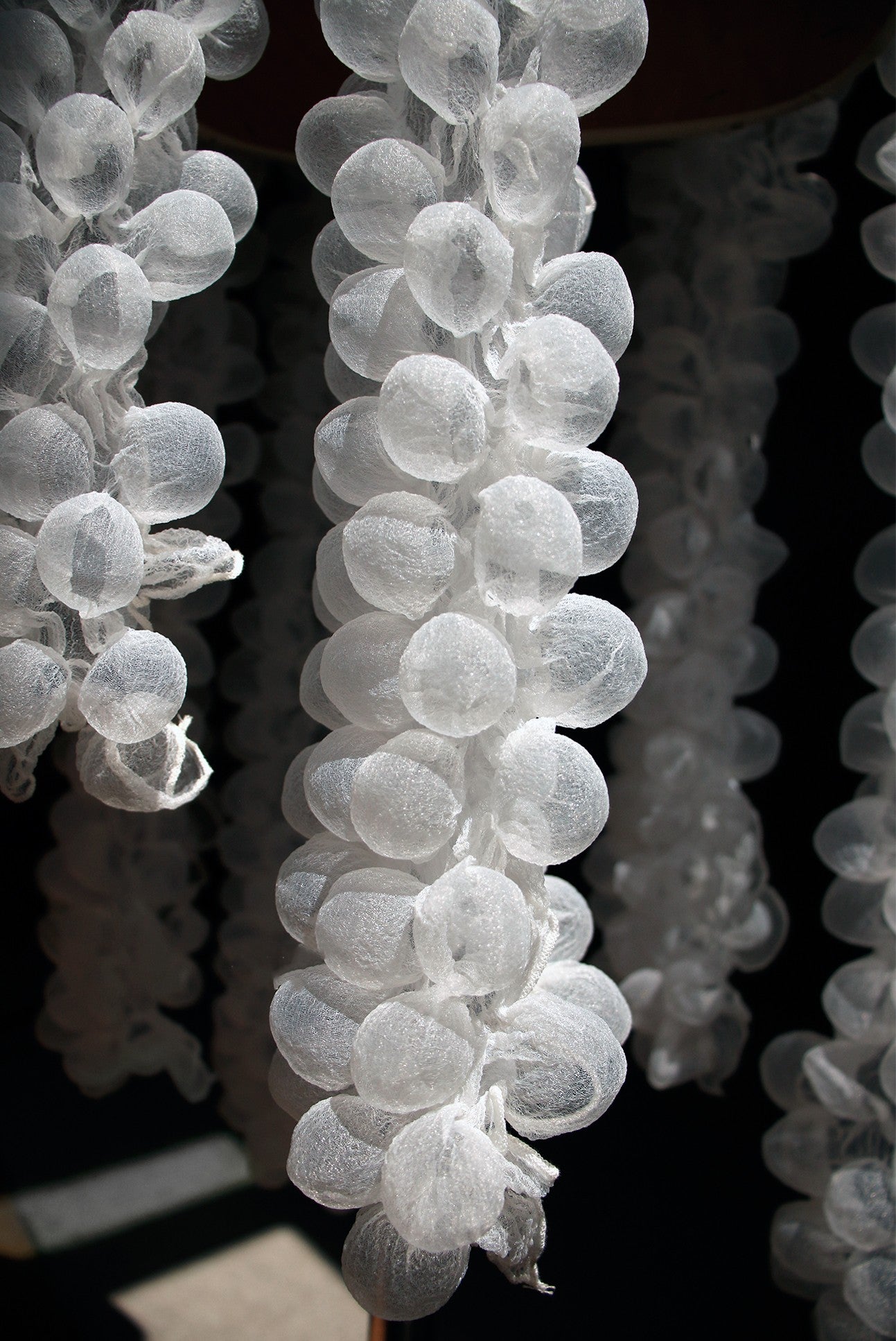 3D Bubble Seersucker Fabric - Sheer Heat-Set Lace for Couture Design