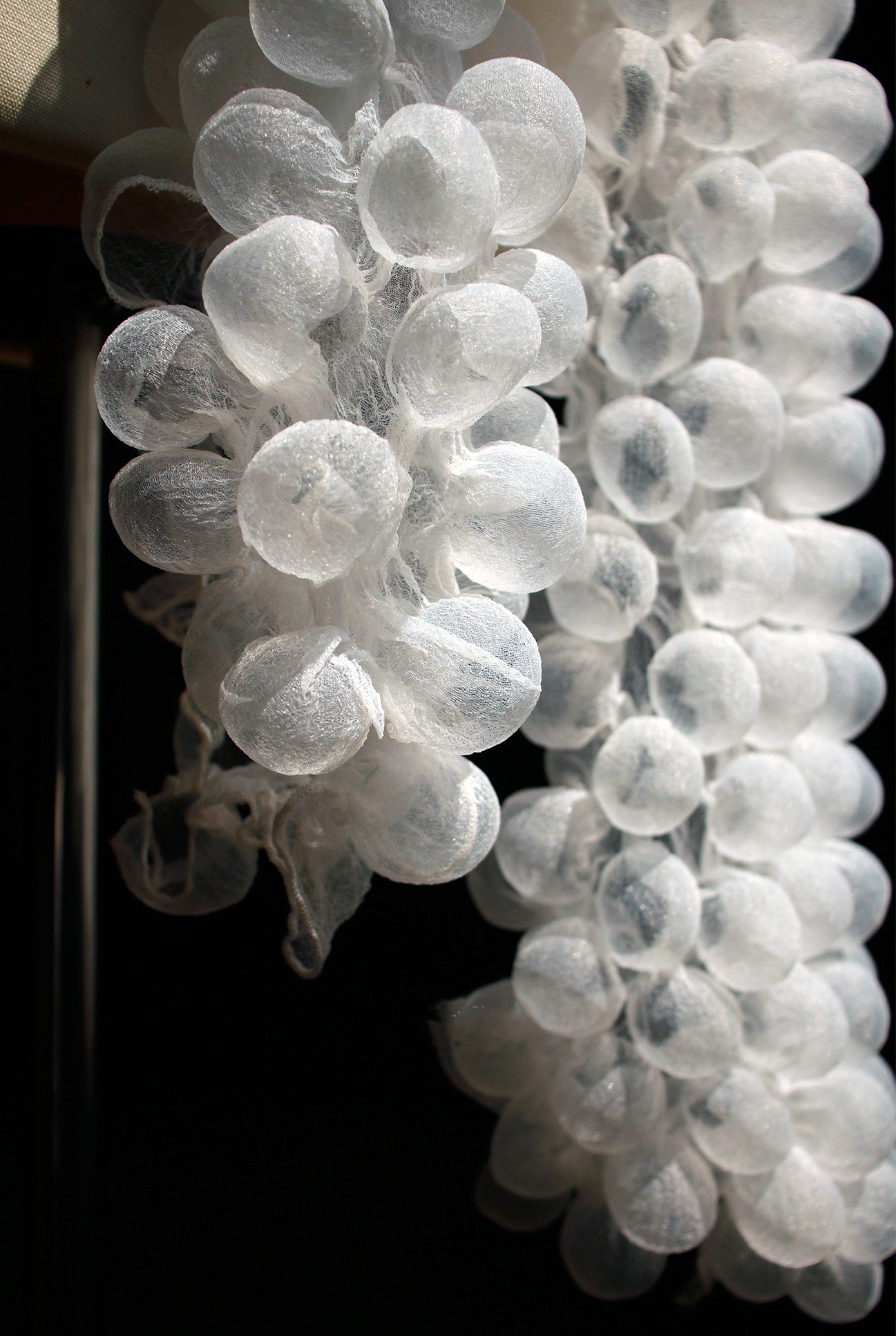 3D Bubble Seersucker Fabric - Sheer Heat-Set Lace for Couture Design