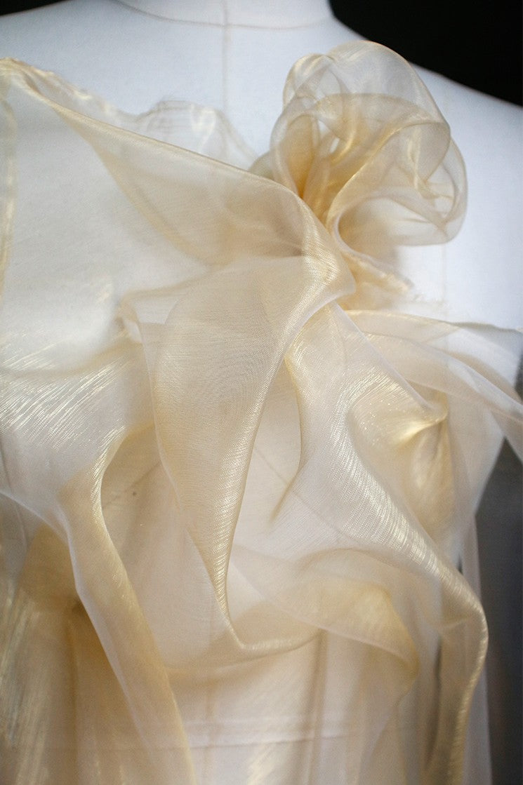 Jelly Sea Organza – Multicolor Liquid Shine Fabric