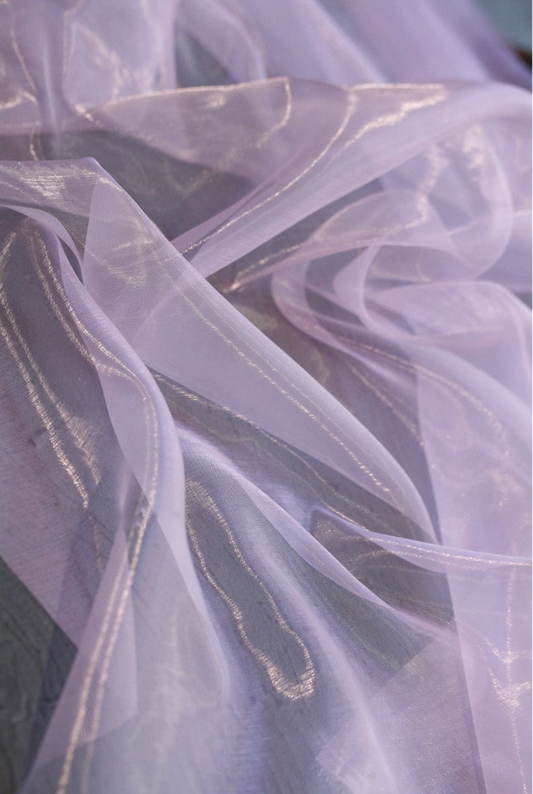 Jelly Sea Organza – Multicolor Liquid Shine Fabric