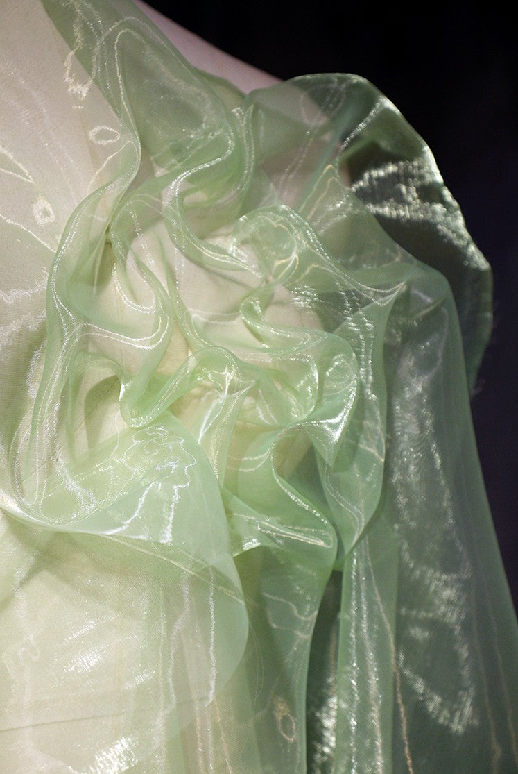 Jelly Sea Organza – Multicolor Liquid Shine Fabric