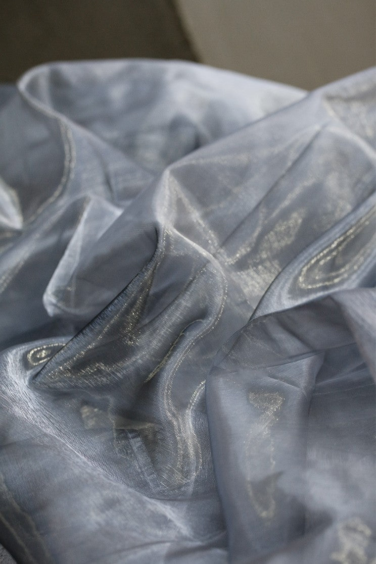 Jelly Sea Organza – Multicolor Liquid Shine Fabric