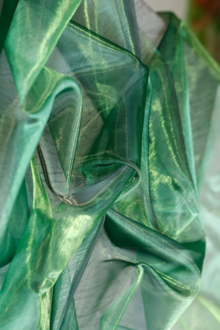 Jelly Sea Organza – Multicolor Liquid Shine Fabric