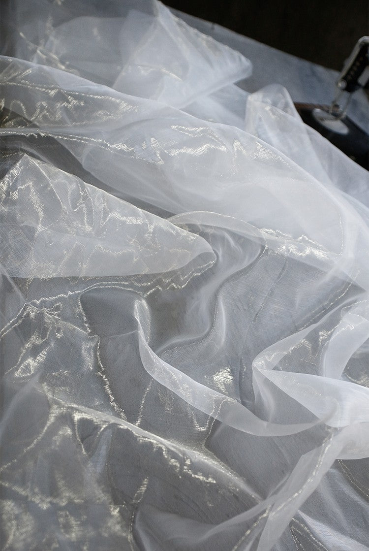 Jelly Sea Organza – Multicolor Liquid Shine Fabric
