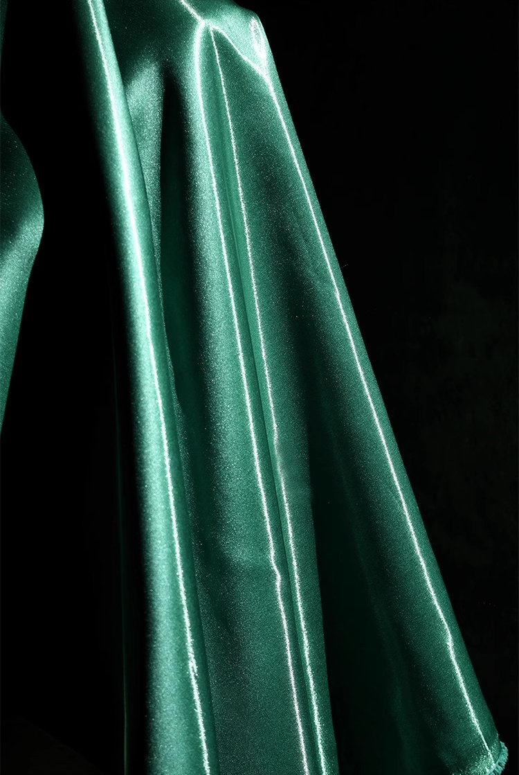 Lustre Flow Fabric – High-Gloss Reflective Textile
