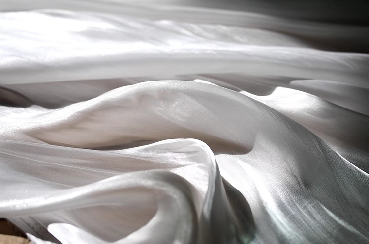 Luminous Silk Essence – Ultra-Smooth Draping Designer Fabric