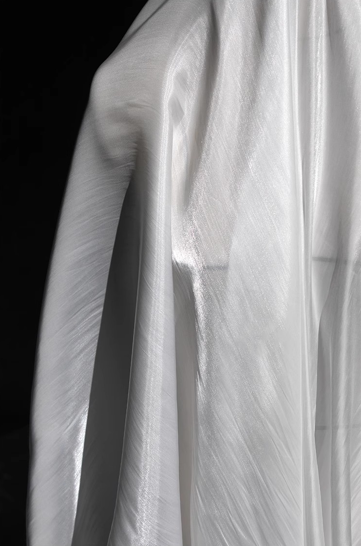 Luminous Silk Essence – Ultra-Smooth Draping Designer Fabric