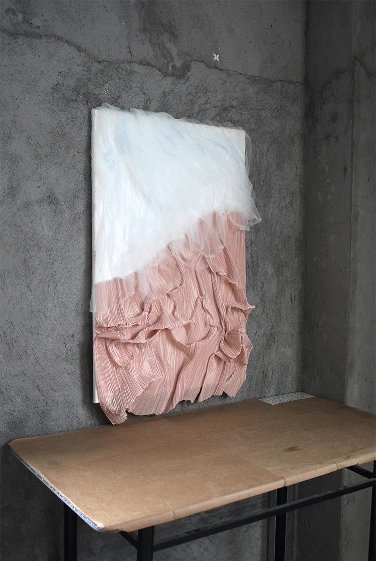 Moldable Pleated Crepe Fabric