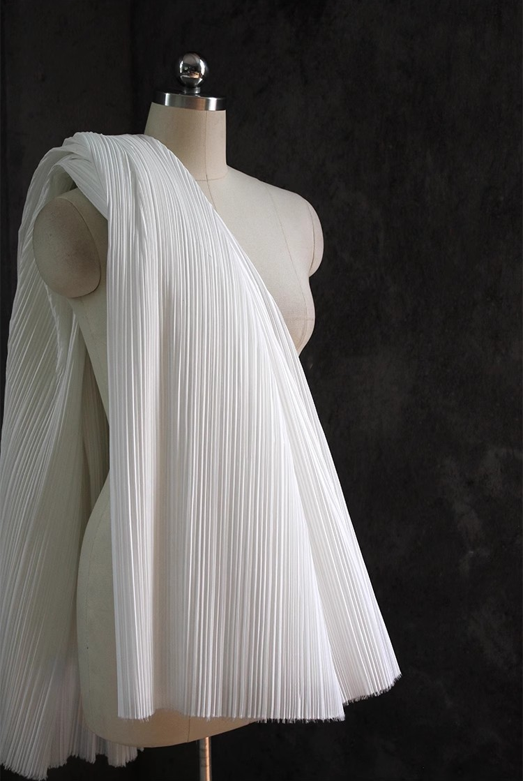 Moldable Pleated Crepe Fabric