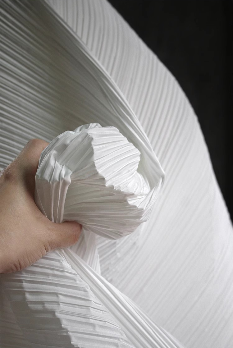 Moldable Pleated Crepe Fabric