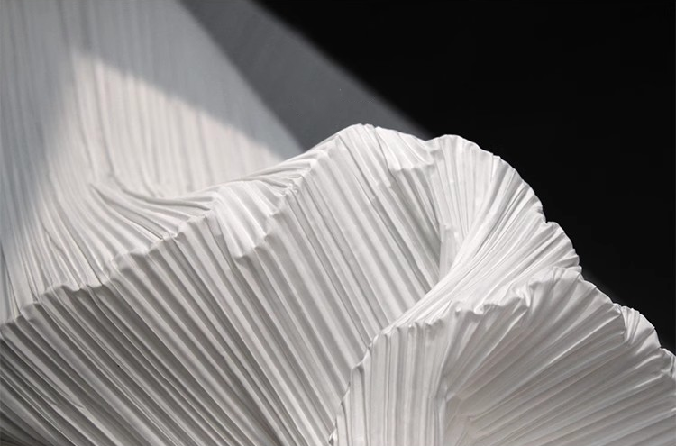 Moldable Pleated Crepe Fabric