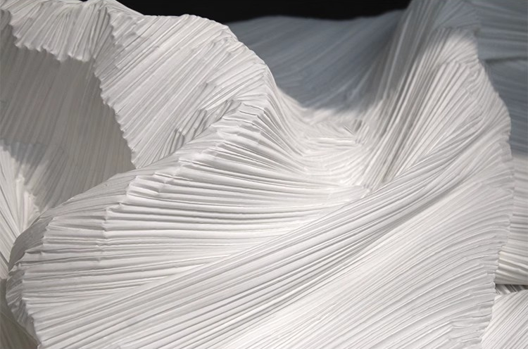 Moldable Pleated Crepe Fabric
