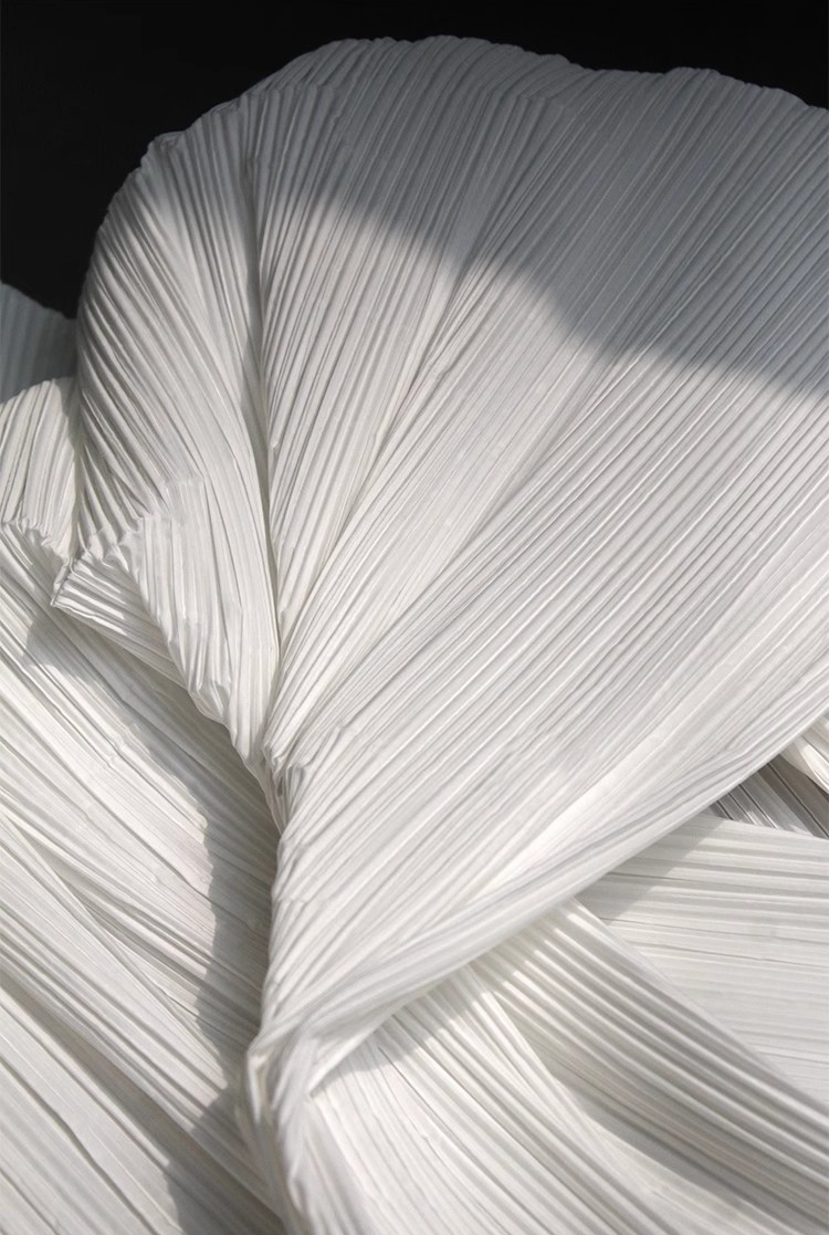 Moldable Pleated Crepe Fabric