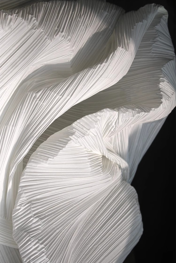 Moldable Pleated Crepe Fabric