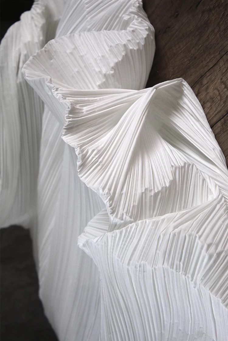 Moldable Pleated Crepe Fabric