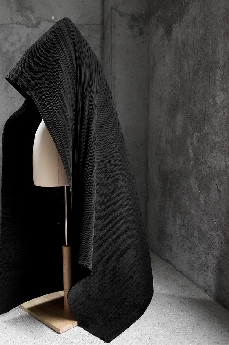 Moldable Pleated Crepe Fabric