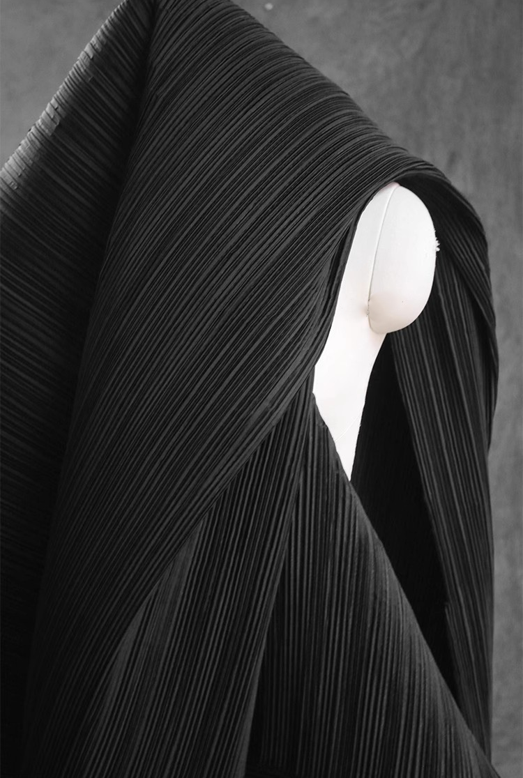 Moldable Pleated Crepe Fabric