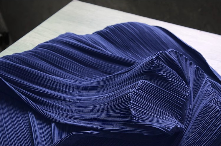 Moldable Pleated Crepe Fabric