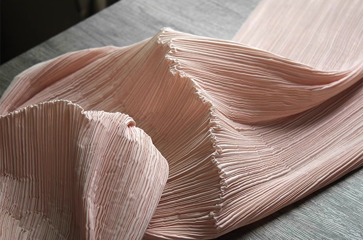 Moldable Pleated Crepe Fabric