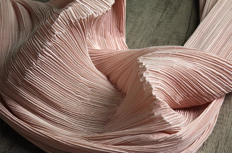 Moldable Pleated Crepe Fabric