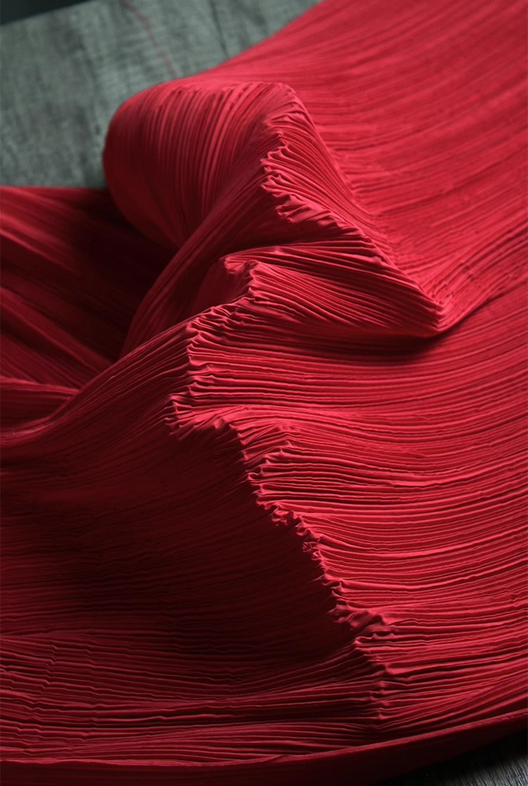 Moldable Pleated Crepe Fabric