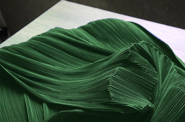 Moldable Pleated Crepe Fabric