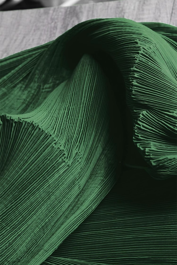 Moldable Pleated Crepe Fabric