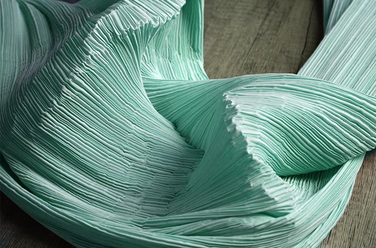 Moldable Pleated Crepe Fabric