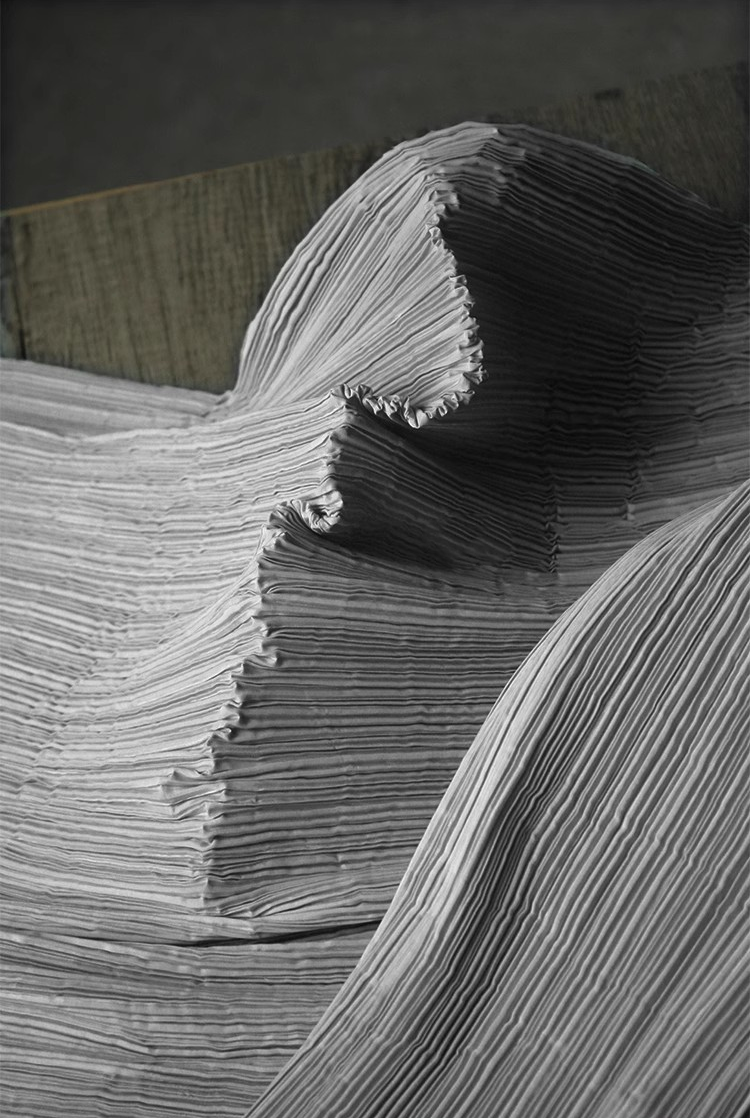 Moldable Pleated Crepe Fabric