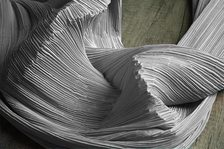 Moldable Pleated Crepe Fabric