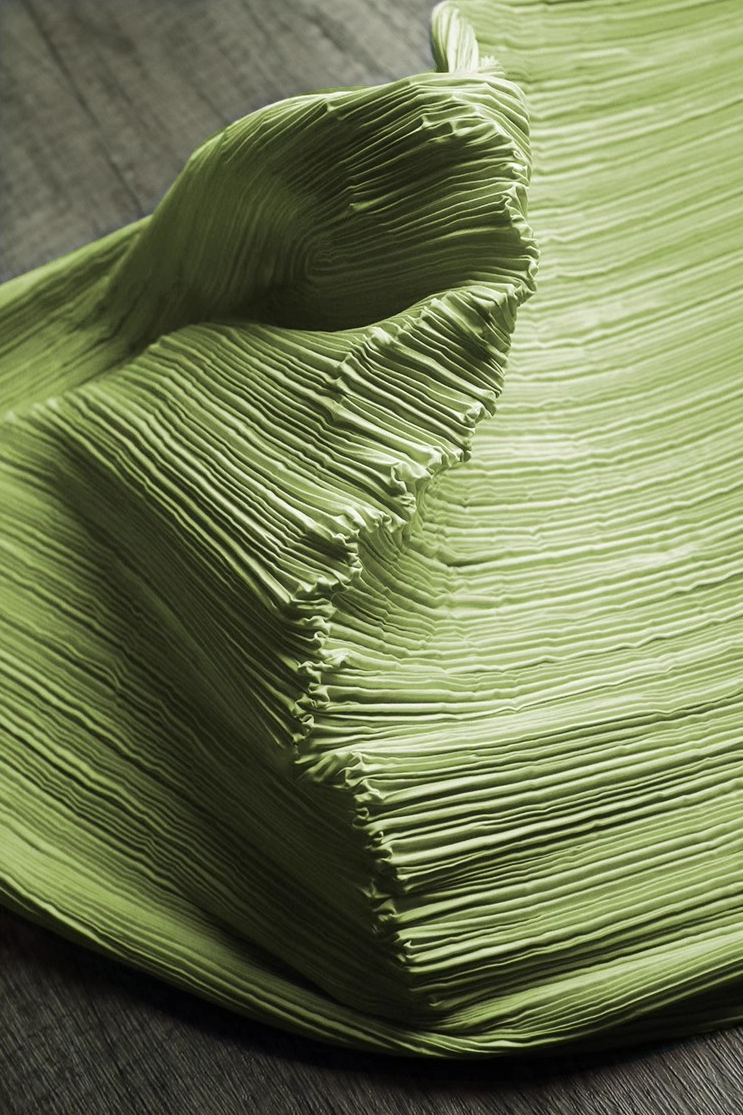 Moldable Pleated Crepe Fabric