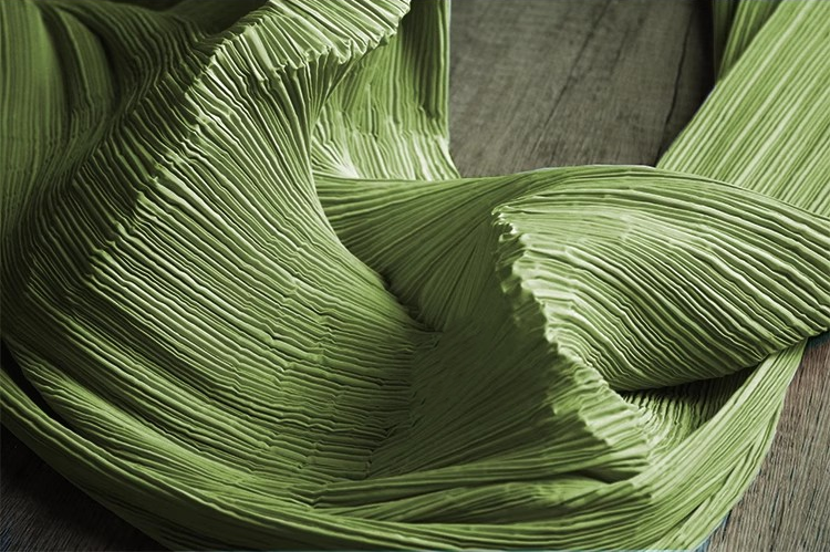 Moldable Pleated Crepe Fabric