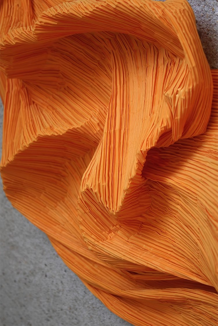 Moldable Pleated Crepe Fabric