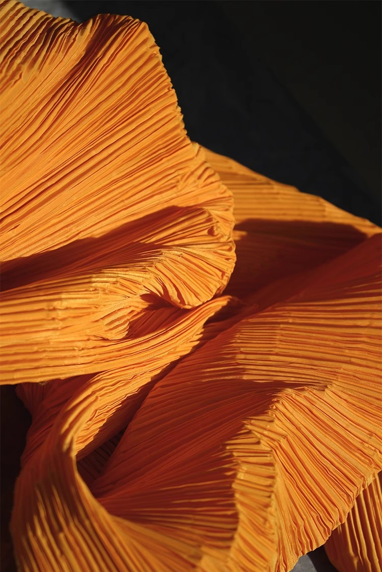 Moldable Pleated Crepe Fabric