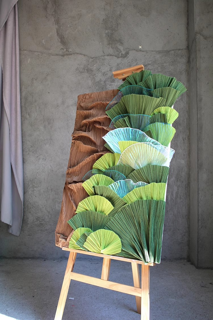 Moldable Pleated Crepe Fabric