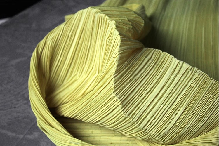 Moldable Pleated Crepe Fabric