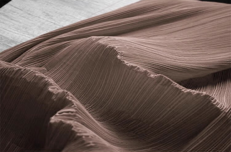 Moldable Pleated Crepe Fabric