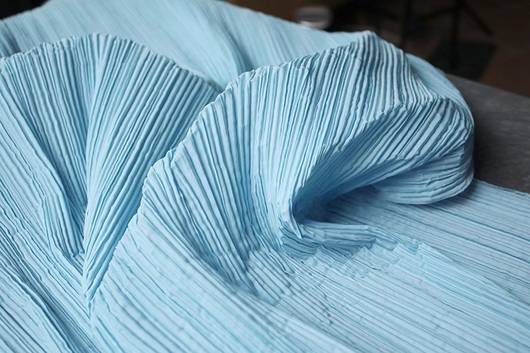 Moldable Pleated Crepe Fabric