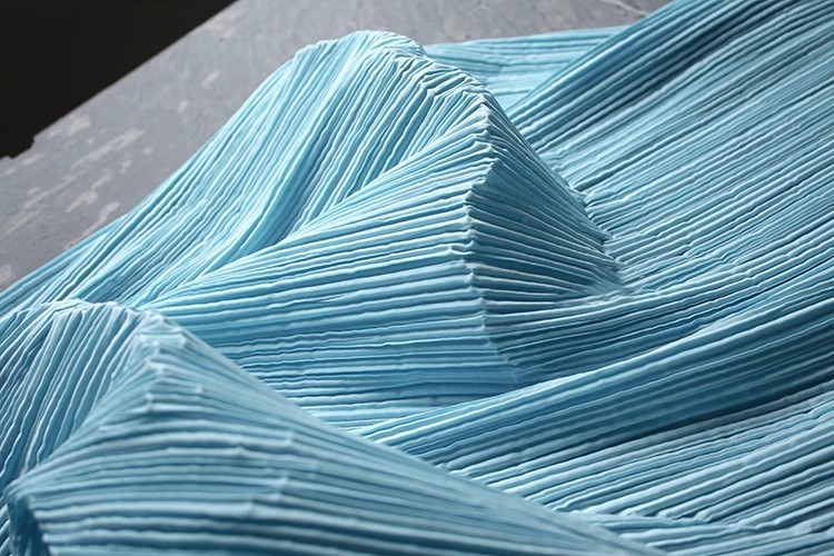 Moldable Pleated Crepe Fabric