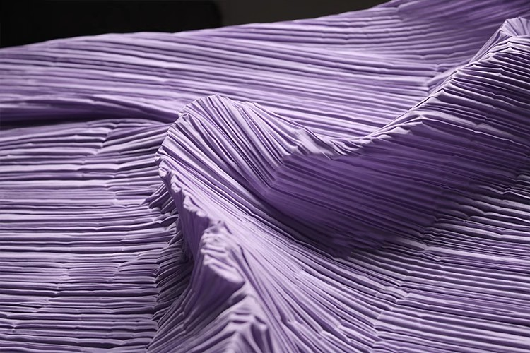 Moldable Pleated Crepe Fabric