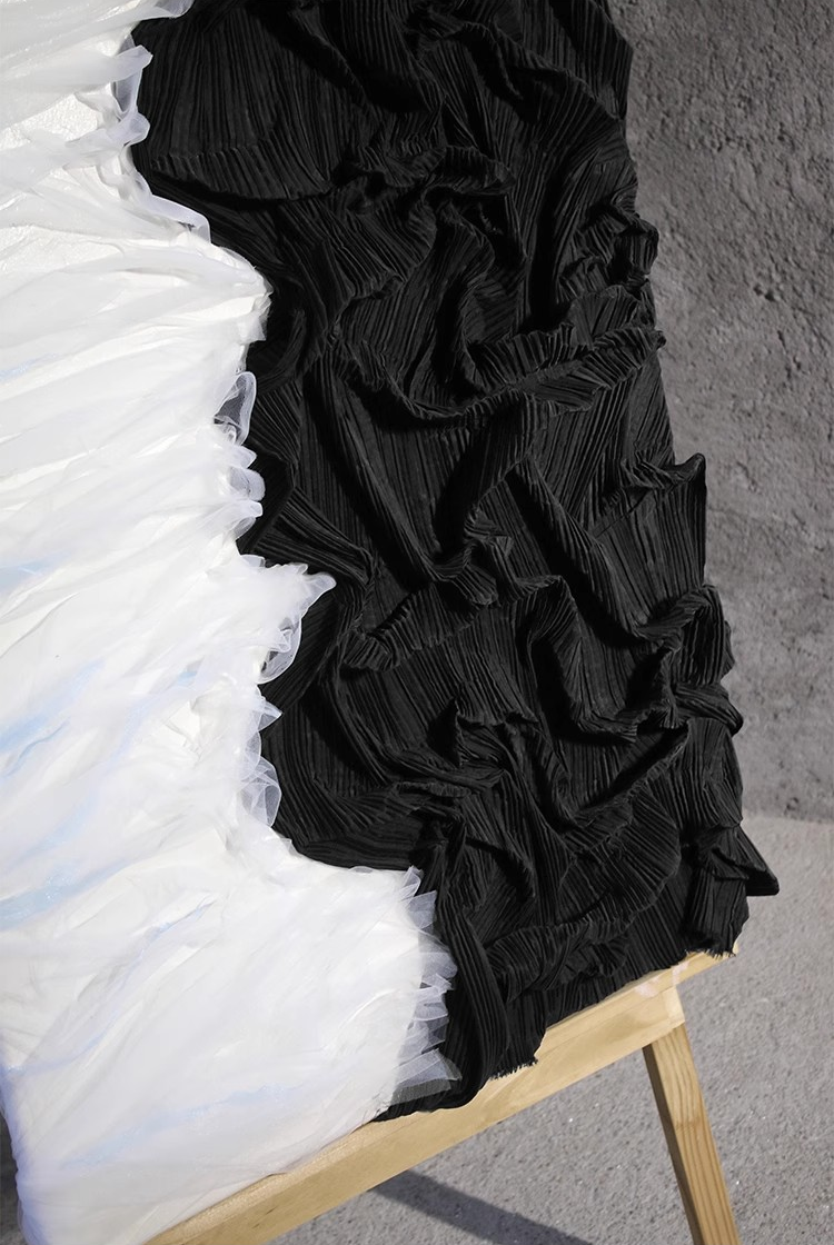 Moldable Pleated Crepe Fabric