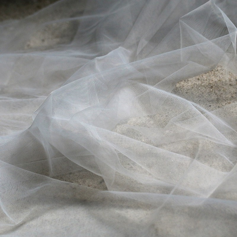 Crystal Sheer Stretch Net – Diamond Grid Tulle for Elegant Creations
