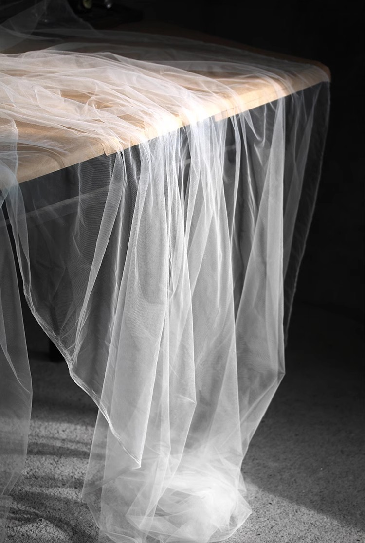 Crystal Sheer Stretch Net – Diamond Grid Tulle for Elegant Creations