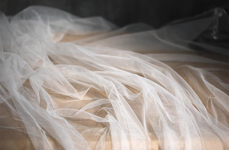 Crystal Sheer Stretch Net – Diamond Grid Tulle for Elegant Creations