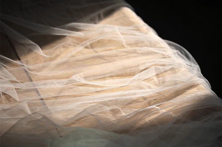 Crystal Sheer Stretch Net – Diamond Grid Tulle for Elegant Creations