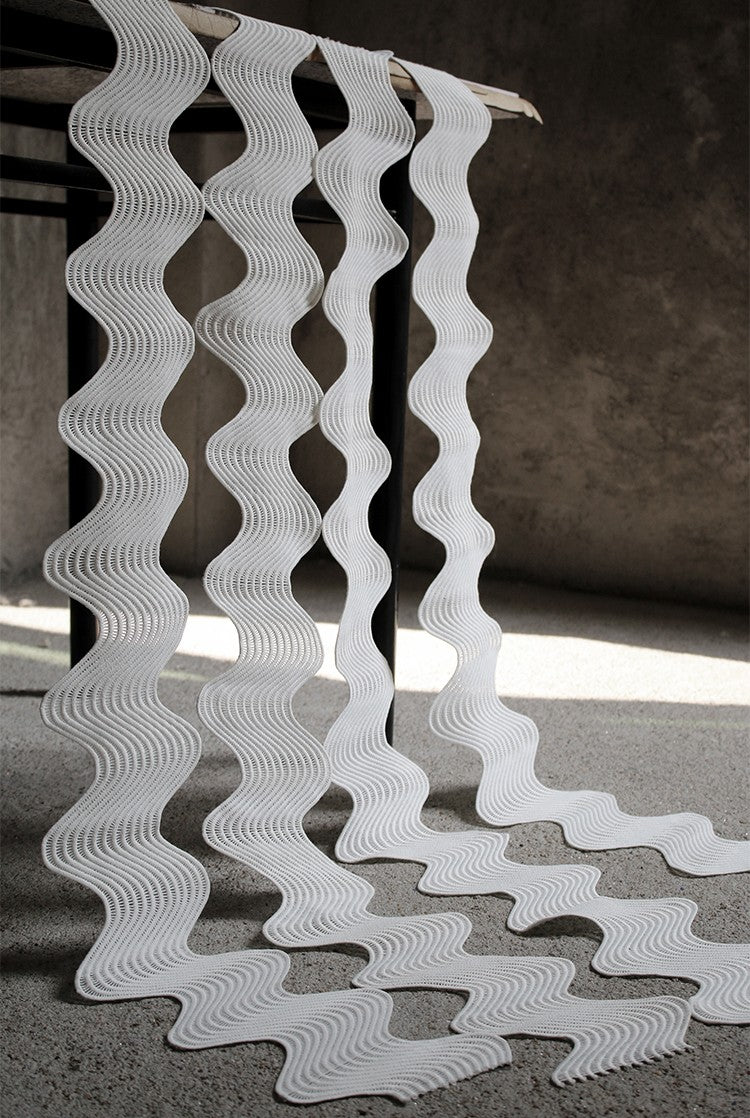 Curved Cutout Textured Lace – Sculpted Designer Fabric