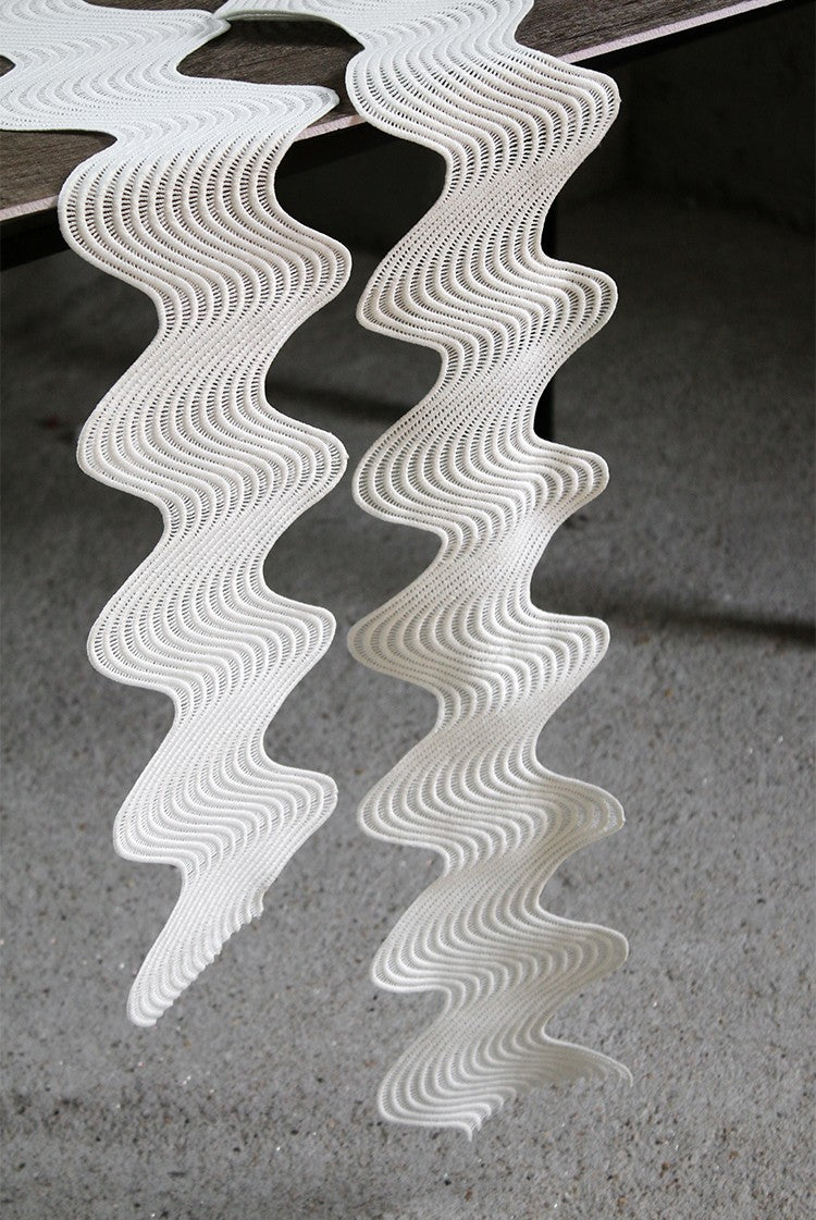 Curved Cutout Textured Lace – Sculpted Designer Fabric
